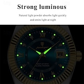 ieftine Ceasuri Quartz-Bărbați Ceasuri de cuarț Lux Afacere Numerele romane Dial Luminos Dată IMPERMEABIL Aliaj Uita-te