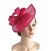 economico Fascinatori-Copricapo fedora di lino matrimonio festa serale tea party corsa dei cavalli cocktail vintage carino con copricapo floreale