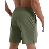 economico Pantaloni corti da corsa-Per uomo Shorts da corsa pantaloncini sportivi Estate Esterno Vestibilità regolare Asciugatura Rapida Tasca con cerniera Pantaloncini Coulisse Elastico in vita Grigio scuro Nero Cotone Caccia