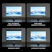 preiswerte Projektoren-Projektor H713-Lösung 1080 Auflösung 2gg16gb Autofokus automatisch Trapez Unterstützung 4k Wiedergabe Bluetooth Sprachfernbedienung Unterstützung große Spiele seidiger 450 Lumen tagsüber nutzbar Real