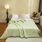billiga Elitkollektion-Kylande Täcke Comforter Andningsbar Tencel Lyocell Fiber Täcke Drottning Kylande Filt för Varm Sömnare Lätt Duvet för Sommar Grön Rosa