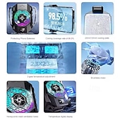 cheap Universal Accessories-SL31 Mobile Phone Back Clip Cooler with TEC Semiconductor Cooling and LED Temperature Display for Gaming