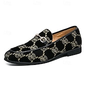 baratos Mocassins-mocassins masculinos de veludo azul bordado com ponta de metal – sapatos elegantes para baile de formatura e festa de formatura