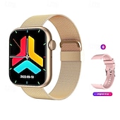 abordables Montres connectées-QX7 Montre intelligente 1.85 pouce Smartwatch Montre Connectée Bluetooth Rappel sédentaire Réveil Calendrier Compatible avec Smartphone Femmes Hommes Rappel de Message Podomètre Cadran de montre
