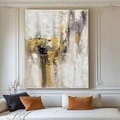 cheap Abstract Paintings-Hand painted Abstract Gold Paintings On Canvas handmade Rich Textured Acrylic Painting Modern Wall Art Hand Painted Artwork canvas paintings for Living Room office hotel Wall Decor