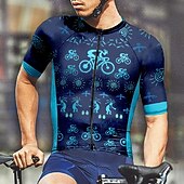 abordables Maillots pour hommes-Homme Maillot de cyclisme Manche Courte Cyclisme T-shirt Maillot avec 3 poches arrière VTT Vélo tout terrain Respirant Séchage Rapide Design Anatomique Évacuation de l&#039;Humidité Jaune Rouge Rouge