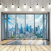 cheap Landscape Tapestry-Beautiful natural scenery outside the window Hanging Tapestry Wall Art Large Tapestry Mural Decor Photograph Backdrop Blanket Curtain Home Bedroom Living Room Decoration