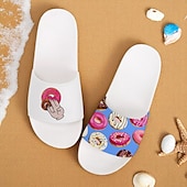 abordables Sandales de Vacances-Sandales à enfiler pour homme, motif flamant rose et motif coloré – style décontracté et amusant pour la plage, la piscine et les vacances d&#039;été