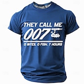 abordables Camisetas divertidas para hombres-Hombre Pesca Argot divertido Camiseta Manga Corta Camiseta Impresión 3D Cuello Barco Camisa Moda Diario Casual Calle Casual Diario Negro Rojo Azul Piscina Verano Primavera Ropa S M L XL XXL XXXL