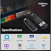 levne TV boxy-android 14 smart tv stick 4k hdr10 hlasové dálkové dvoupásmové wifi bluetooth h313 streamovací přehrávač médií