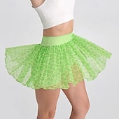 cheap Women&#039;s Skirts &amp; Skorts-US Open Women&#039;s Tennis Skirts with Shorts Pleated Mesh Quick Dry Tennis Golf Badminton Leopard Checkered Skort Black Pink Green Tennis Clothing