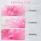 economico Fascinatori &amp; Cappelli-Elegante Derby Copricapo affascinante Gentildonna Costume Per donna Carnevale Feste Derby Ricevimento di matrimonio Adulti Fascinator Primavera &amp; Estate