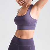 cheap Sports Bras &amp; Vests-Sports Bra Hollow Mesh Back Sports Bra Fitness Yoga Vest Shockproof Yoga Bra Without Steel Ring