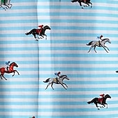 economico Camicia vintage-Derby del Kentucky Per uomo A righe Corsa di cavalli Camicia Camicia casual Camicia con Bottoni Manica Corta Moda Casual Vacanza Ferie Abbigliamento casual alla moda Estate Primavera Collo ripiegato