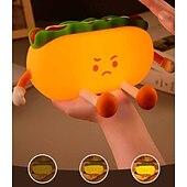 abordables 123496-1 veilleuse LED en silicone pour chambre d&#039;enfant, motif hamburger, intensité variable, série thé de l&#039;après-midi