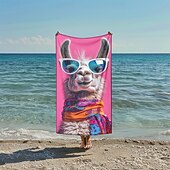 preiswerte Strandtuch-Sets-bedrucktes Strandtuch, leichte, schnelltrocknende, sandfreie Stranddecke, ideal für Reisen, Pool und den Einsatz im Freien