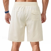 cheap Casual Shorts-Men&#039;s Shorts Summer Shorts Beach Shorts Casual Shorts Pocket Drawstring Elastic Waist Plain Comfort Breathable Short Outdoor Vacation Sport Casual Black White