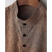 economico Camicie Popover da Uomo-Per uomo Camicia Camicia Estiva Camicia casual Camicia da Spiaggia Camicia con Bottoni Cammello Manica Corta Semplice Henley Vacanza Camicia hawaiana Abbigliamento Poliestere Moda Casual Confortevole