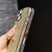 economico Cover per iPhone-telefono Custodia Per Apple AirTag iPhone 16 Pro Max Plus iPhone 15 14 Pro Max Plus iPhone 13 12 Pro Max Copertura Posteriore Custodia ad adsorbimento magnetico Magnetico Supporta la Ricarica