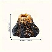 お買い得  動物のサポートとケア-1 火山水槽装飾 輝く石の美的装飾と酸素を高める美的装飾 小型水槽用 すべての水生ペットに適しています