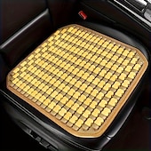 abordables Fundas de asiento para coche-Cojín de bambú para asiento de coche transpirable &amp;Cojín de asiento para exteriores cómodo y de material no textil, de ajuste universal, ideal para el verano.