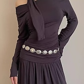 preiswerte Gürtel-Hüftkette Vintage Boho Damen Körperschmuck Für Ferien Retro Legierung Silber Weiß Gold 1 Stück