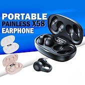 halpa TWS Todelliset langattomat kuulokkeet-X58 todelliset langattomat nappikuulokkeet bluetooth 5.3 korvakuulokkeet TWS kuulokkeet LED-näyttö pitkä akunkesto matkustamiseen ja pyöräilyyn