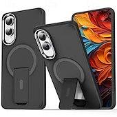 Недорогие Чехлы для Samsung-Чехол для телефона Samsung Galaxy S24 S24 Ultra Plus S23 Ultra S25 S25 Plus S25 Ultra с магнитной адсорбцией и подставкой полупрозрачный магнитный PC
