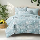 cheap 100% Cotton-Sea Duvet Cover Set 100% Cotton Soft and Breathable Bedding Featuring Sea Star Sea Weeds Lightweight and Durable Quilt Cover Comfortable for All Seasons Easy to Care
