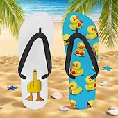 billiga Semester Sandaler-flip flops med anktryck för män – rolig och avslappnad stil för strandpromenader, sommarfester utomhus och slappa vid poolen