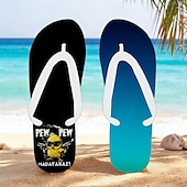 billiga Semester Sandaler-flip flops med anktryck för män – rolig och avslappnad stil för strandpromenader, sommarfester utomhus och slappa vid poolen