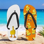 billiga Semester Sandaler-flip flops med anktryck för män – rolig och avslappnad stil för strandpromenader, sommarfester utomhus och slappa vid poolen