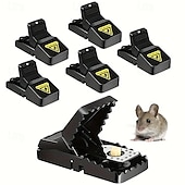 economico Supporto e Cura degli Animali-confezione di trappole per topi nere altamente sensibili trappole riutilizzabili per interni ed esterni trappole per topi a gabbia