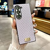 economico Cover Samsung-telefono Custodia Per Samsung Galaxy Piegatura a Z 7 Z Fold 6 Z Fold 5 Z Fold 4 Z Fold 3 Copertura Posteriore Resistente agli urti Retrò TPU Pelle PU