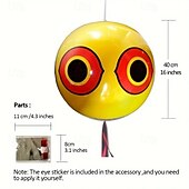 economico Piscine per bambini-1 palloncino repellente per uccelli con occhi spaventosi: un repellente per uccelli senza batteria per colombe, corvi e passeri