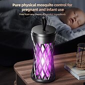 abordables Répulsifs électriques anti-moustiques-Lampe répulsive de moustiques par inhalation à choc électrique répulsif photocatalyseur USB piège à moustiques pour chambre à coucher