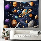 cheap Planet Tapestry-Planet Universe Hanging Tapestry Wall Art Large Tapestry Mural Decor Photograph Backdrop Blanket Curtain Home Bedroom Living Room Decoration