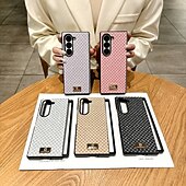 economico Cover Samsung-telefono Custodia Per Samsung Galaxy Piegatura a Z 7 Z Fold 6 Z Fold 5 Z Fold 4 Z Fold 3 Copertura Posteriore Resistente agli urti Retrò TPU Pelle PU