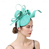 tanie Fascynatory i kapelusze-Nakrycie głowy Sinamay Ślub Wieczorna impreza Elegancja Ślub Z Kwiat Winieta Nakrycia Głowy