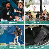 cheap Sleeping Gear-Sleeping Pad for Camping, Lightweight Memory Foam Camping Mattress with Pillow, Self Inflating Camping Pad 3cm Thick Foam, Air Mattress Inflatable Sleeping Mat for Backpacking,Hiking