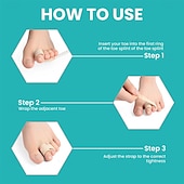 cheap Bunion Corrector-8 Pack Hammer Toe Corrector Toe Splint For Broken Toes Brace Orthopedic Separator Cushioned Bandages Heal Wrap Toe Straighteners for Crooked Toes