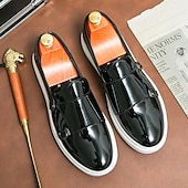 voordelige Hereninstappers &amp; loafers-Witte instappers met monniksband voor heren – elegante casual schoenen voor op kantoor, evenementen en zakelijke casuals