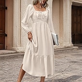 cheap Dresses-Medieval Renaissance Dress Lady Women&#039;s Halloween Carnival Masquerade LARP Ren Faire Adults&#039; Dress Spring &amp; Summer