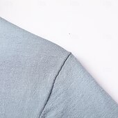 cheap Men&#039;s Elite Polo-Men&#039;s Silk Linen Cotton Business Casual Half Zip Short Sleeve Basic Formal Solid Color Zipper Summer Black Dark Navy Sky Blue Dark Green Gray