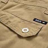 economico Classico-Per uomo Pantaloncini cargo Shorts Pantaloncini Estivi Multi-tasche Bottonato Tasca con Patta Semplice Comodità Indossabile Lunghezza al ginocchio All&#039;aperto Sport Quotidiano Moda Casual Nero Blu