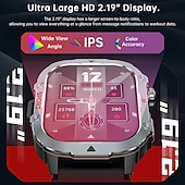 abordables Montres connectées-696 C30PRO Montre intelligente 2.19 pouce Smartwatch Montre Connectée Bluetooth Podomètre Rappel d&#039;appel Moniteur de Sommeil Compatible avec Android iOS Hommes Appels Mains Libres Rappel de Message