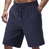baratos Shorts de moletom-Homens Shorts de moletom Calção Bermudas Shorts de Corrida Shorts casuais Com Cordão Cintura elástica Tecido Conforto Esportes Curto Ioga Diário Ginásio Roupa Esportiva Preto Branco Micro-Elástica
