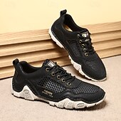 preiswerte Outdoor-Sandalen-Braune Mesh-Sport-Sneaker für Herren – leistungsstarke Sportschuhe zum Laufen, Wandern und für die Freizeit