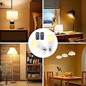 economico Luci del disco-1 pz. Lampada E27 con testa di ricarica magnetica, piccola luce notturna, telecomando staccabile, lampada da comodino, luce da parete, temporizzazione regolabile, interfaccia tipo C.