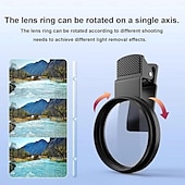 お買い得  ドリルアクセサリー-携帯電話用52mm CPLフィルター、クリップオン円偏光レンズフィルター、超薄型マルチコーティングCPLレンズフィルター、iPhone、Samsung、Google Pixel、その他のスマートフォンに対応